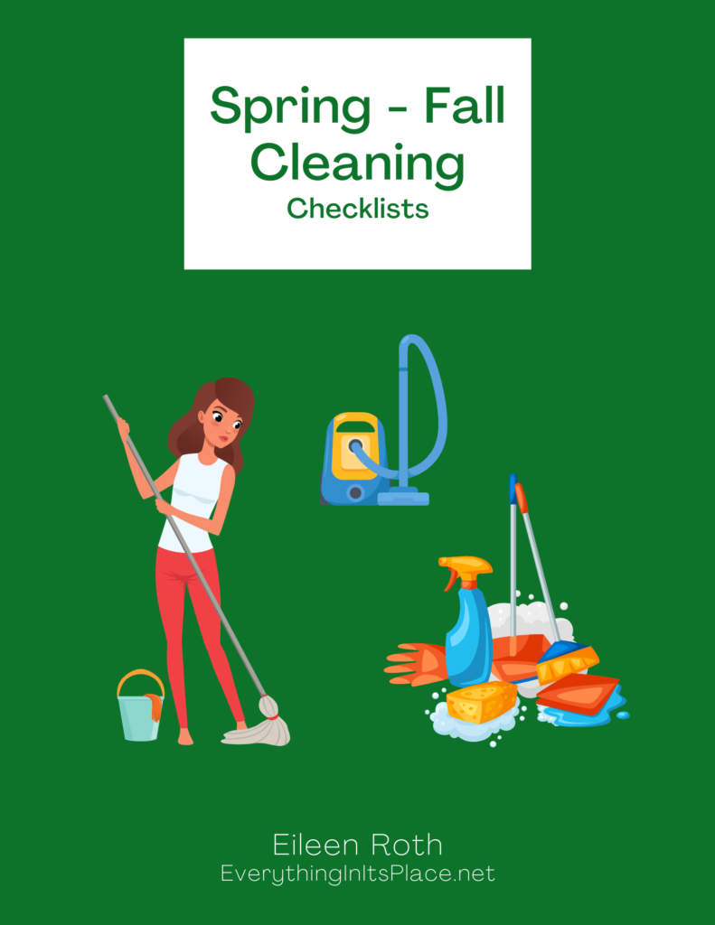 Spring - Fall Cleaning Checklists