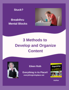 3 Methods to Develop and Organize Content